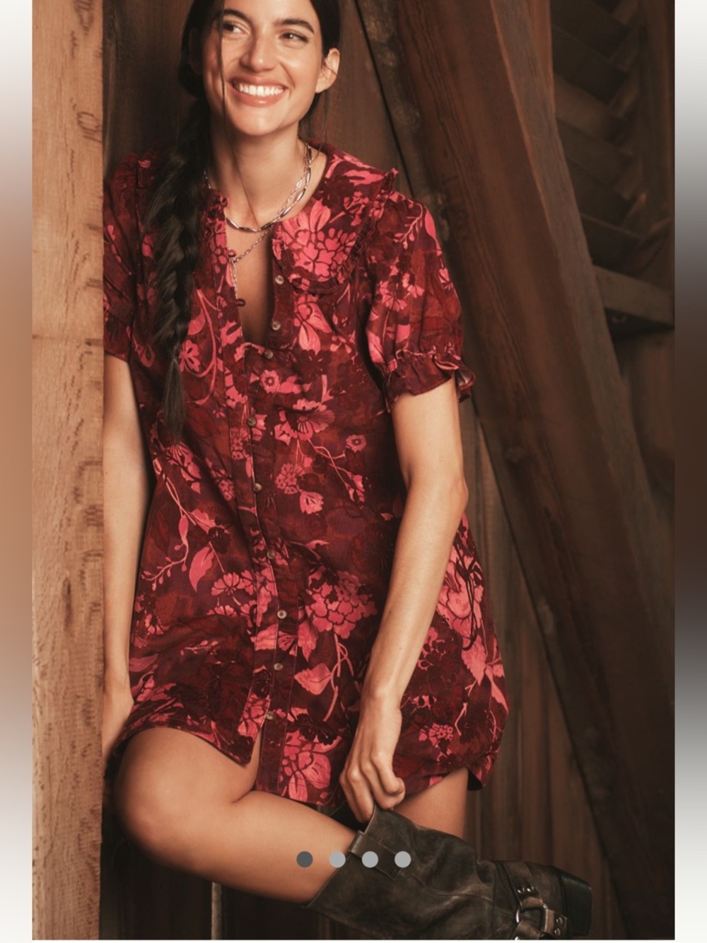 NWT The Keira Corduroy Mini Dress by Pilcro